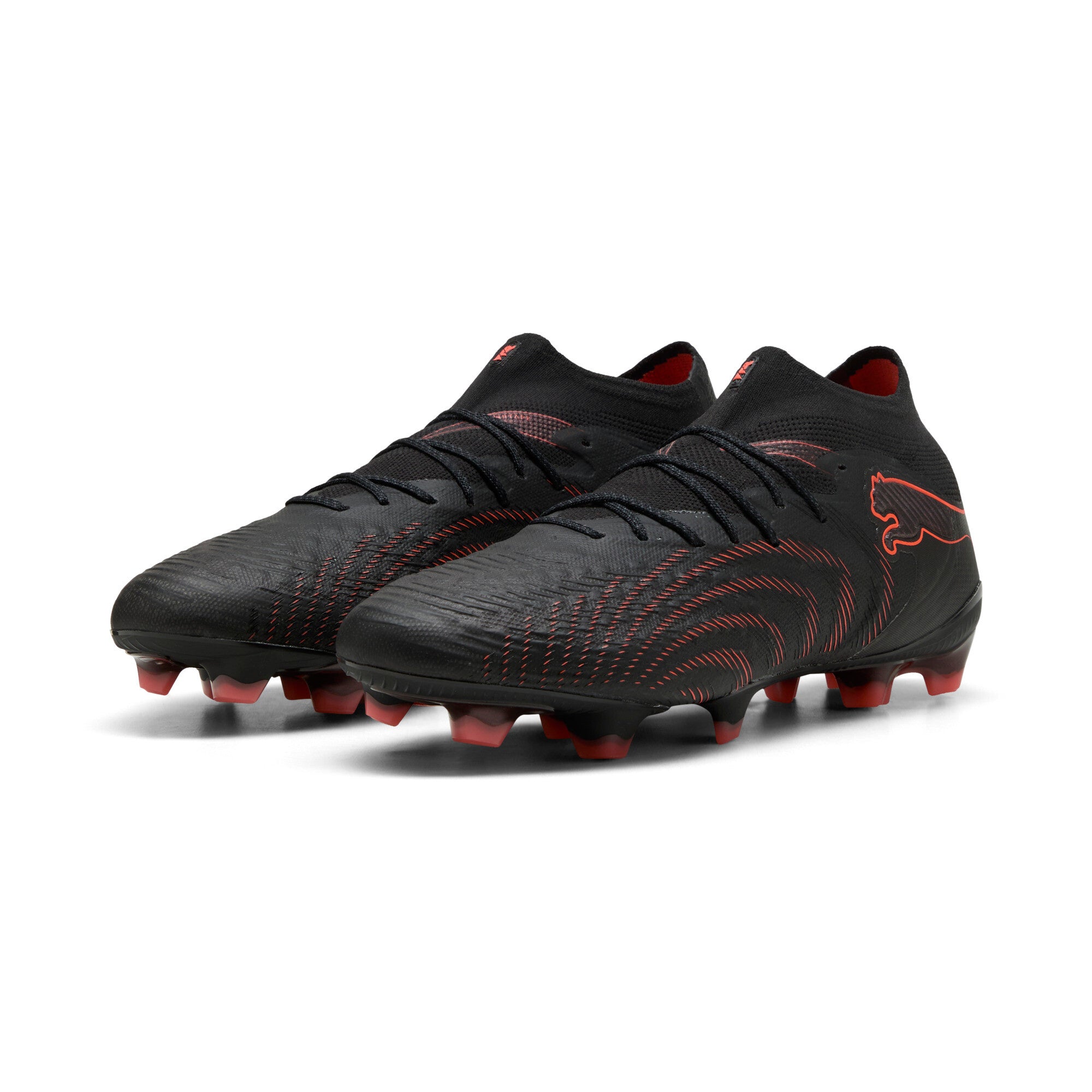 Puma FuzionFit サッカーシューズ 黒/赤 Puma Future 9 Ultimate FG