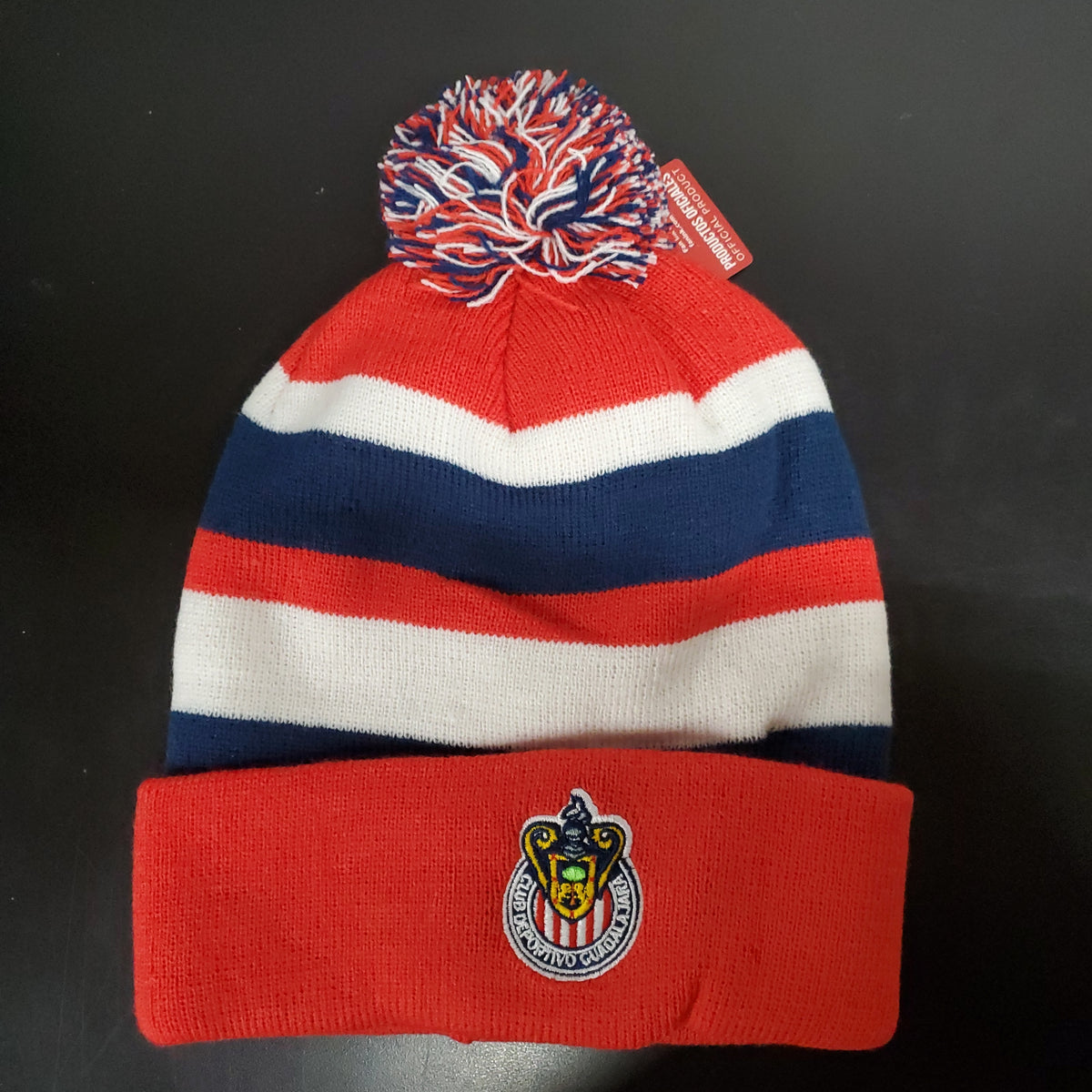 Fan Ink Chivas Cuffed Pompom Beanie