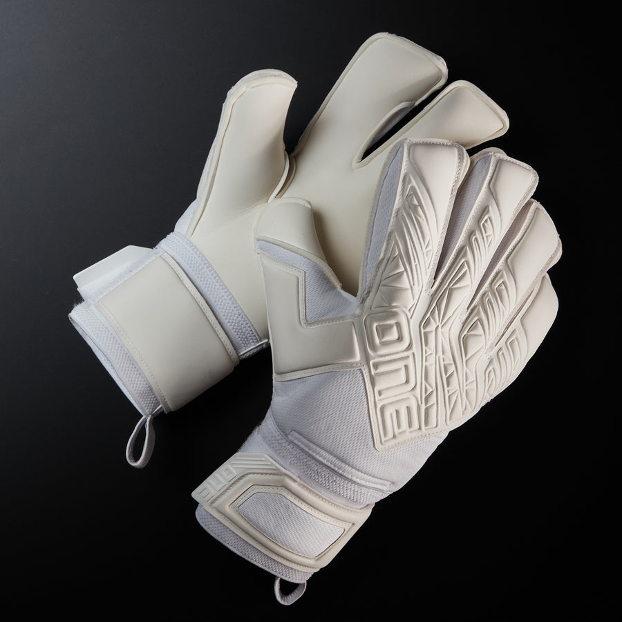 One Glove Apex Contra White Goalkeeper Gloves