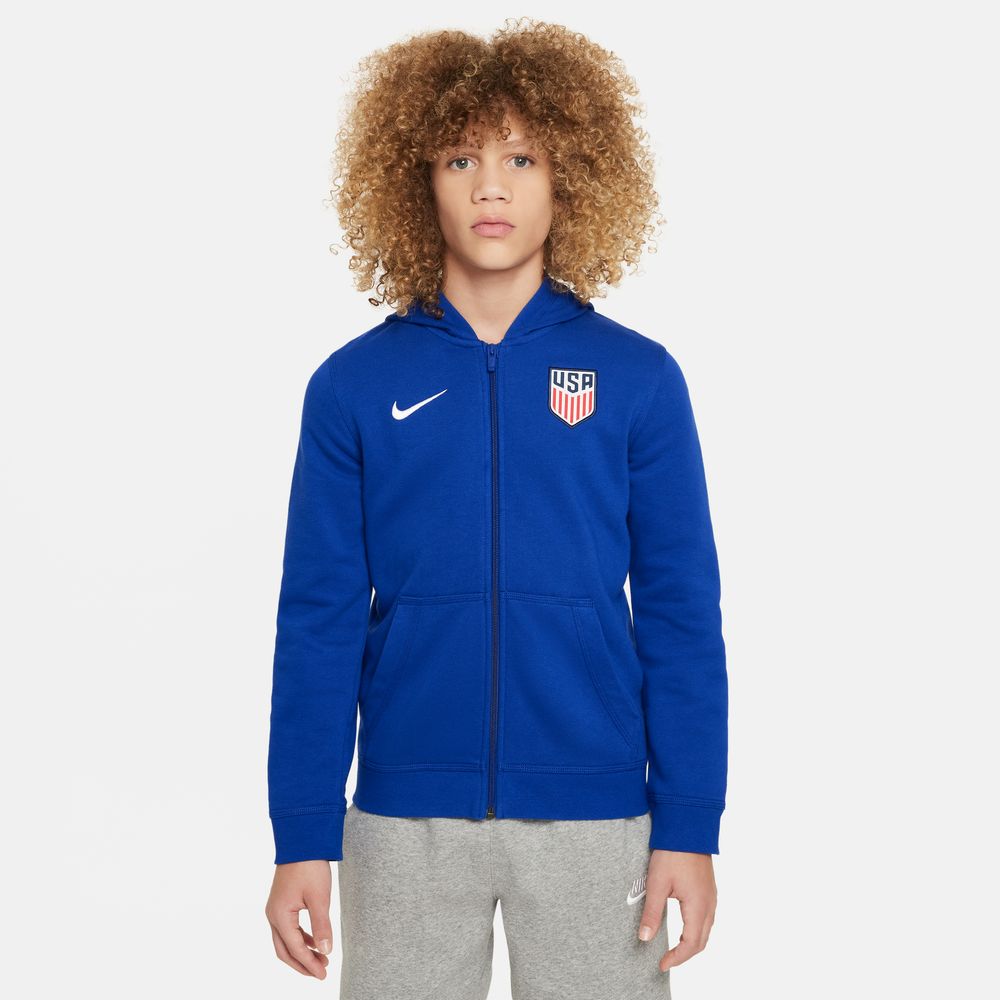 Nike USA 2024 Kids' Full-Zip Hoodie