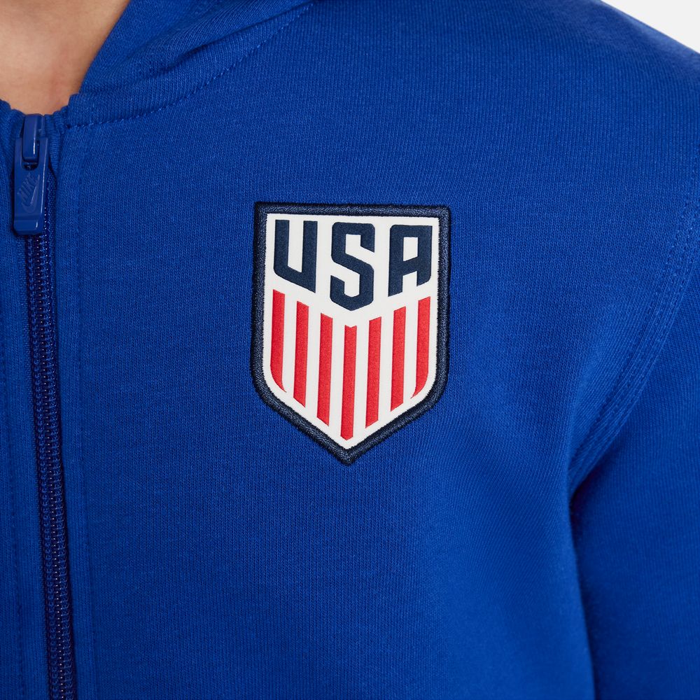 Nike USA 2024 Kids' Full-Zip Hoodie
