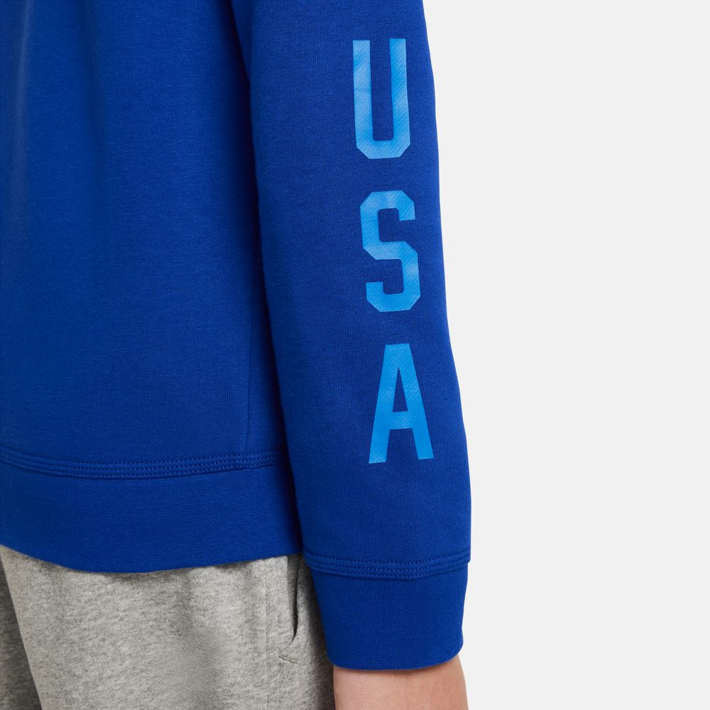 Nike USA 2024 Kids' Full-Zip Hoodie