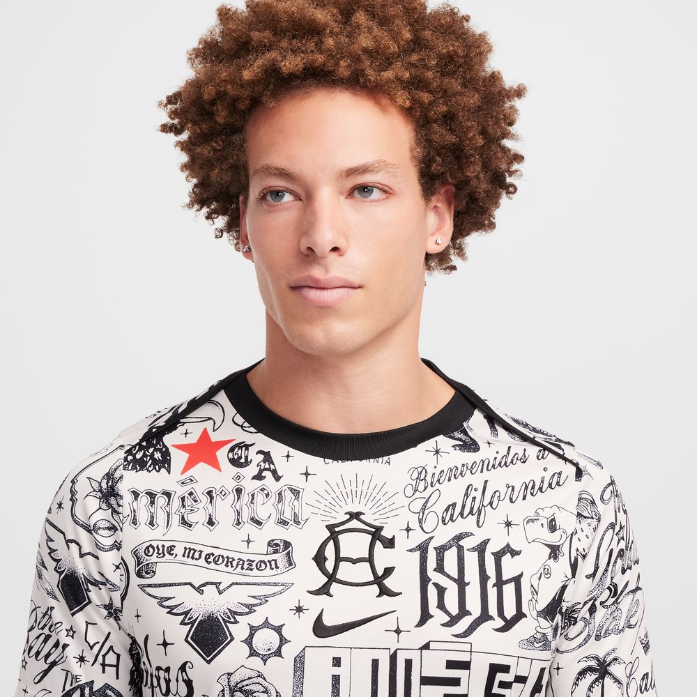 Nike Club America 2025 Dri-FIT Academy Short-Sleeve Pre-Match Top