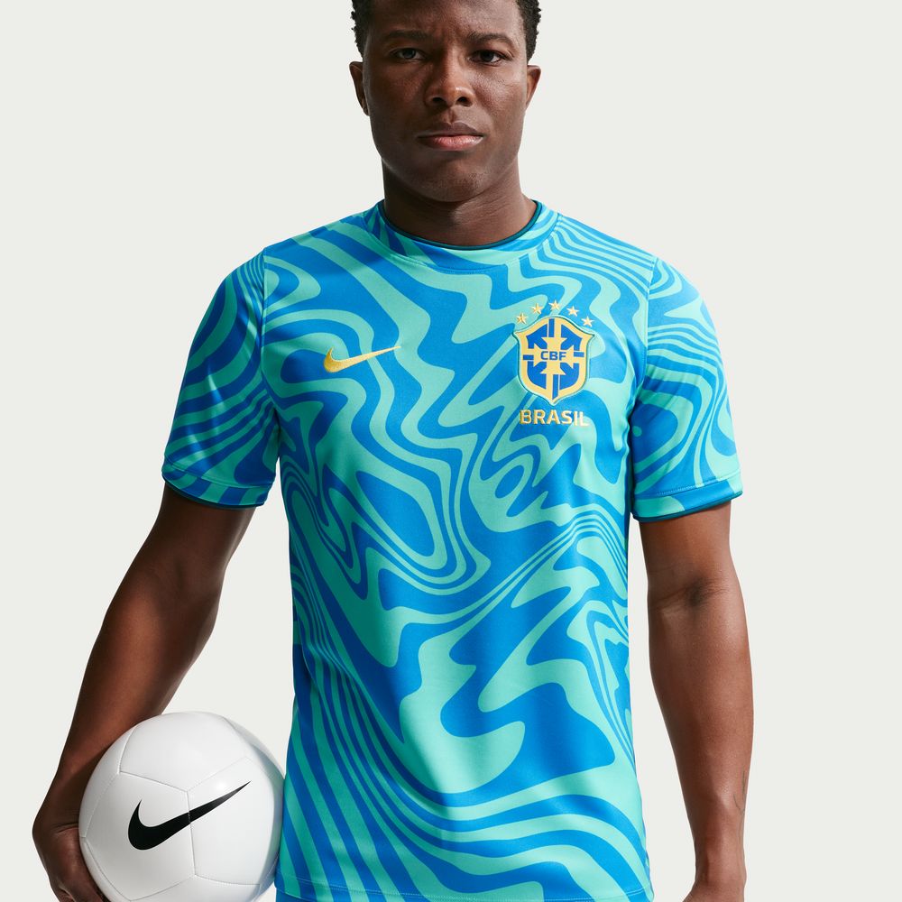 Nike Brazil 2026 Dri-FIT Soccer Short-Sleeve Pre-Match Top
