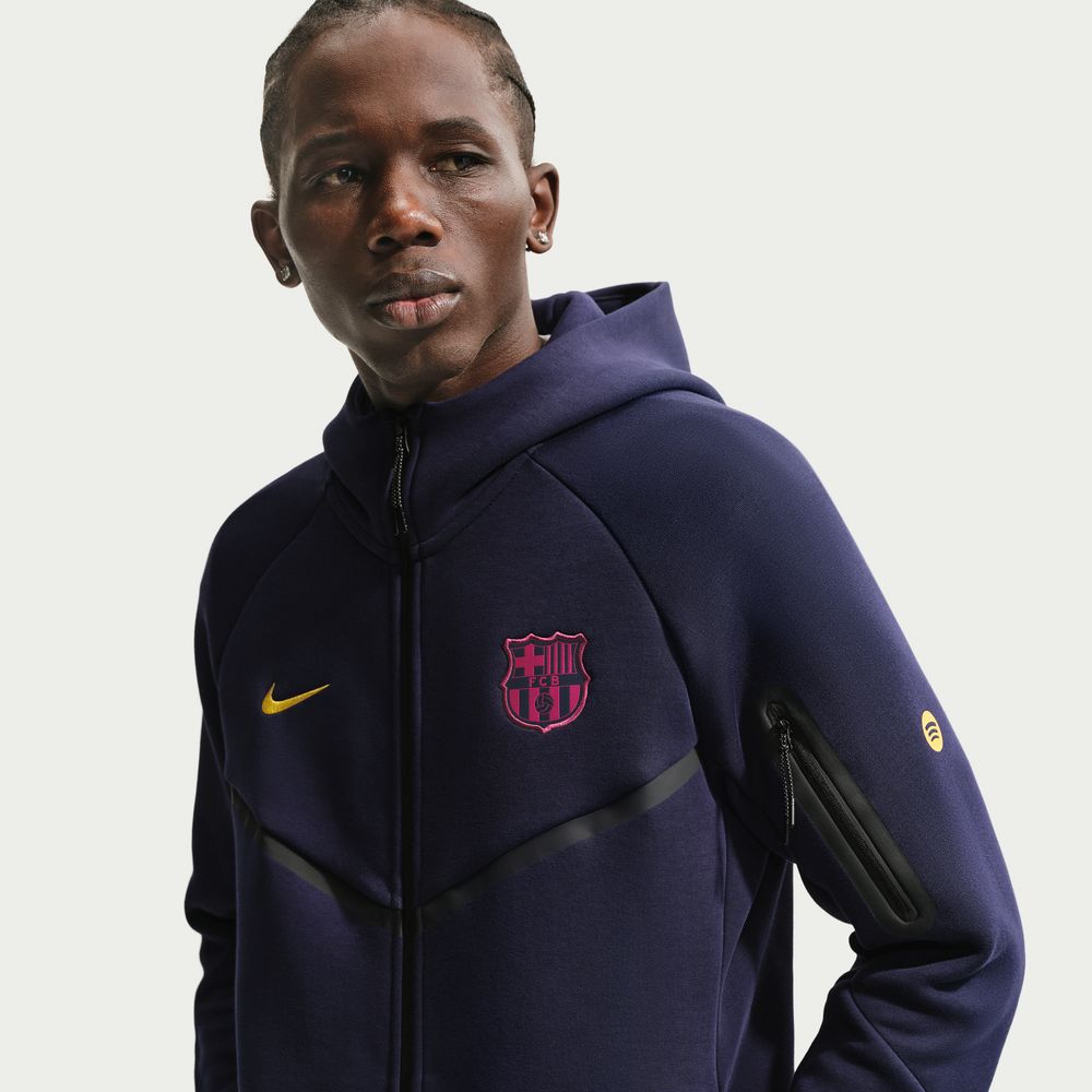 Nike FC Barcelona 2026/27 Tech Fleece Windrunner Soccer Full-Zip Hoodie