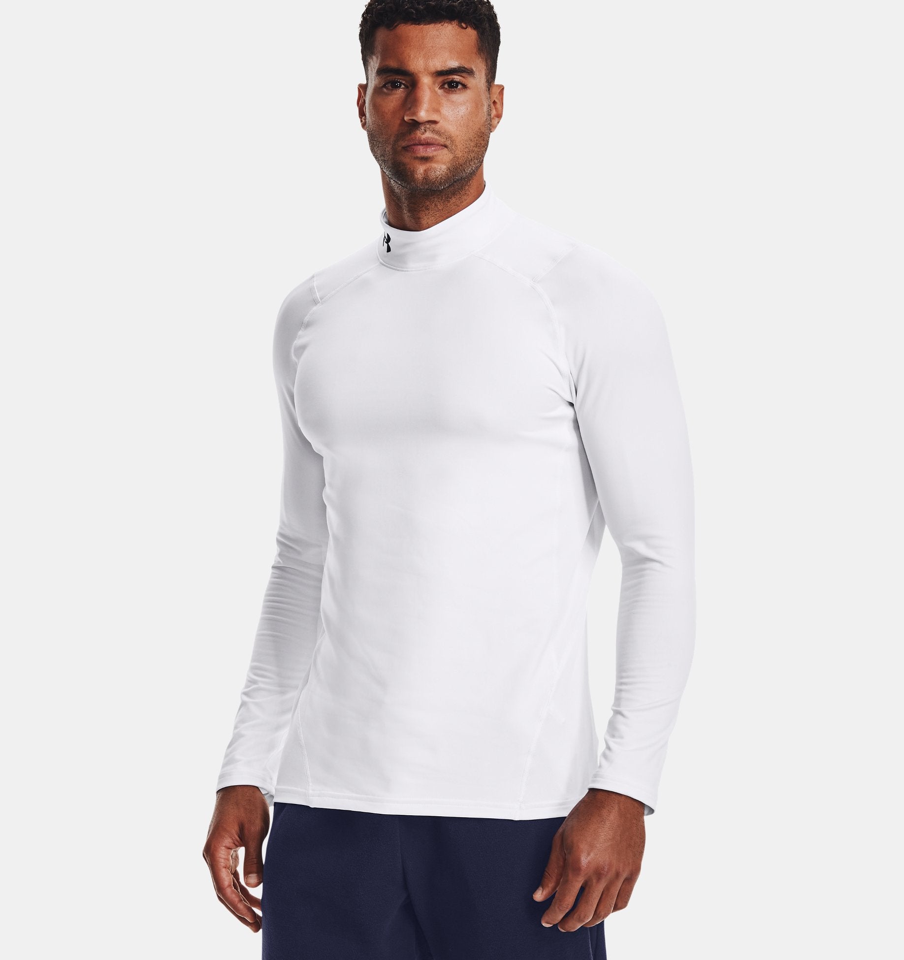 Under Armour Black Long Sleeve Compression Shirt w/ Contrast