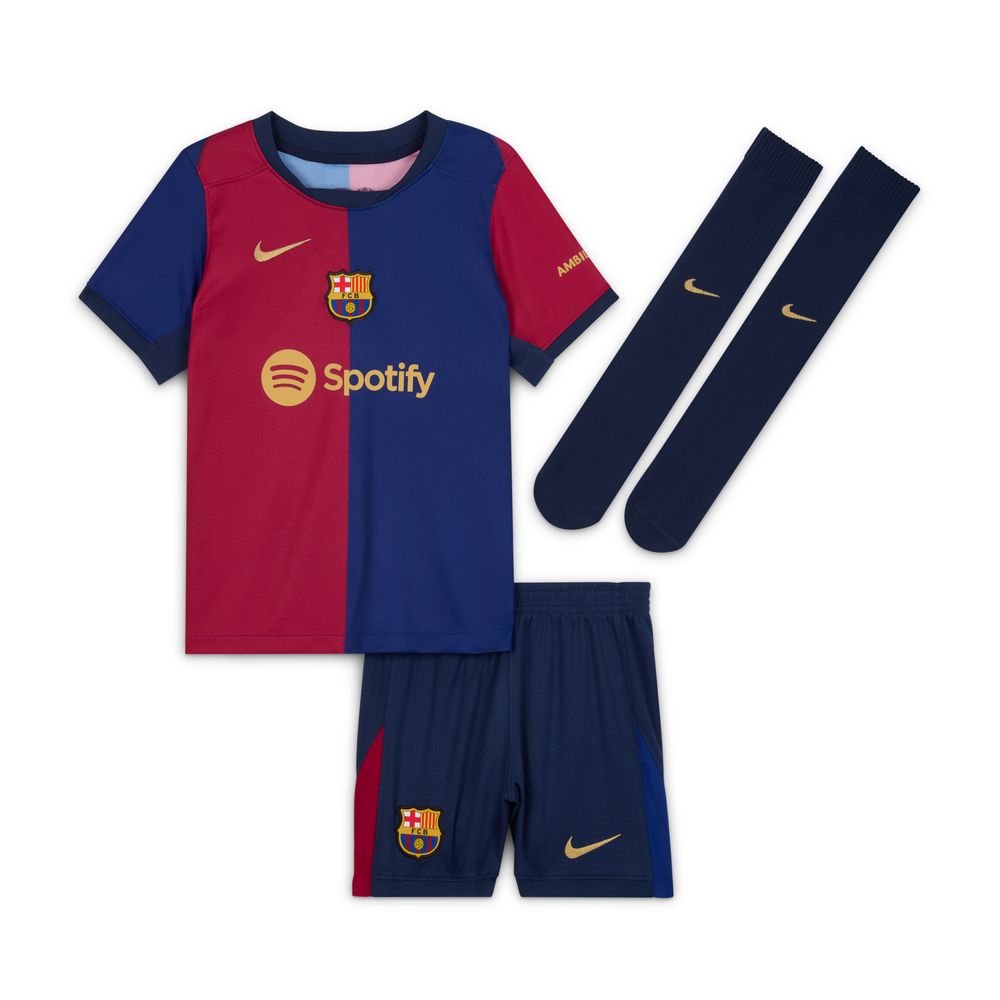 Nike Barcelona 2024/25 Home Little Kids Mini Kit