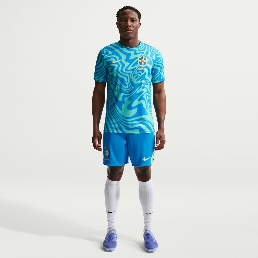 Nike Brazil 2026 Dri-FIT Soccer Short-Sleeve Pre-Match Top