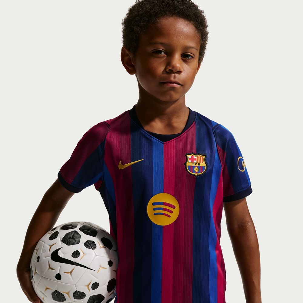 Nike Little Kids Barcelona 2026/27 Stadium Home Mini Kit