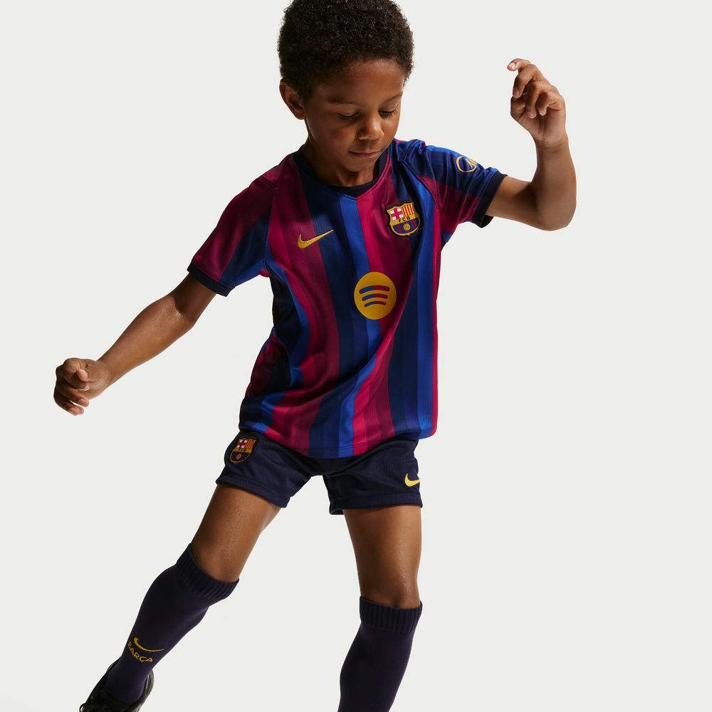 Nike Little Kids Barcelona 2026/27 Stadium Home Mini Kit