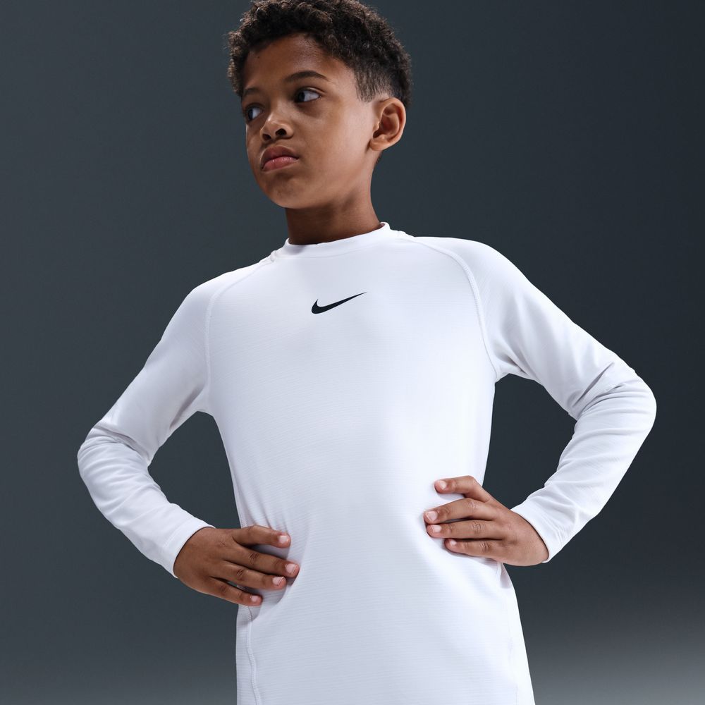 Nike Youth Pro Long-Sleeve Warm Crew Top