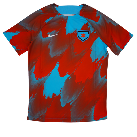 Nike Chicago Red Stars 2024 Prematch Short-Sleeve Top